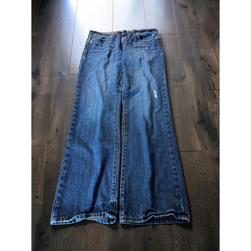Unionbay Jeans Mens 32x32 Blue Straight Distressed Y2K Baggy Skater Denim Pants